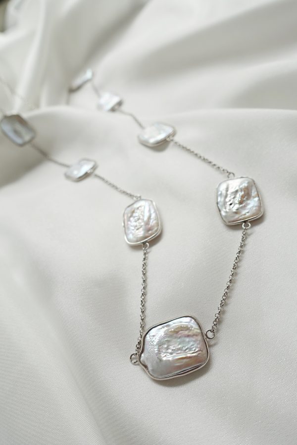 Fresh Water Coin Pearl Opera Necklace