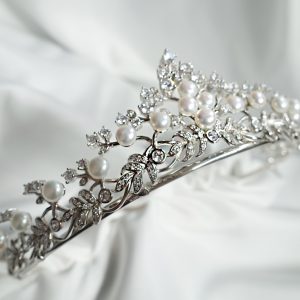Princess Freshwater Pearl Tiara Wedding Crown